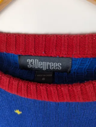 33Degrees Christmas Sweater Santa Elf Boat Ugly Xm