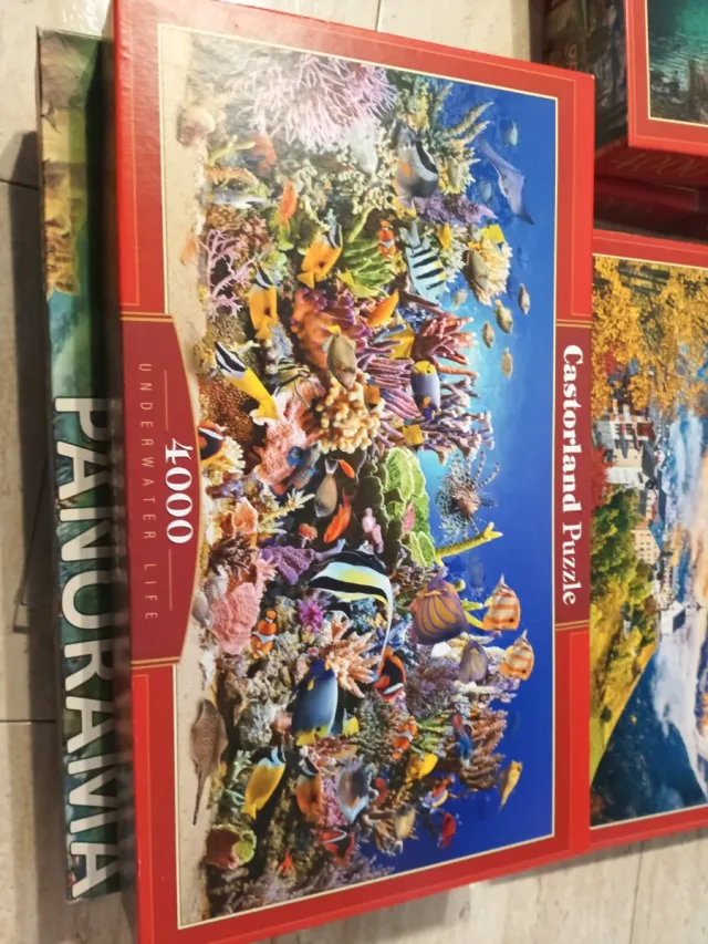 Lote 5 Puzzles: 3x4000, 1x3000, 1x2000