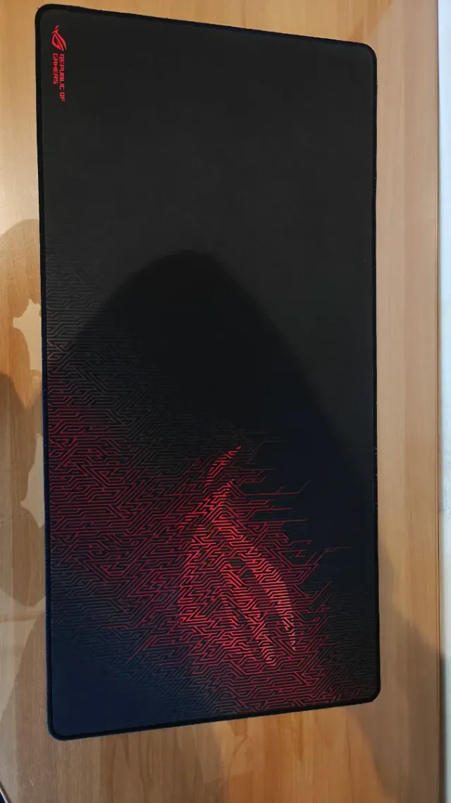 Tappetino Gaming Asus Rog Nero e Rosso