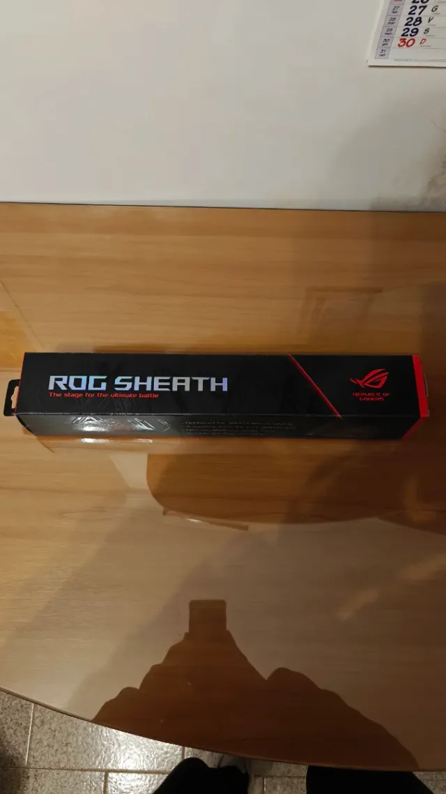 Tappetino Gaming Asus Rog Nero e Rosso