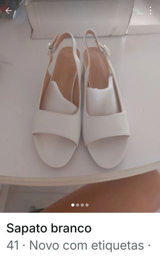 Sapato Slingback Branco Tam 41