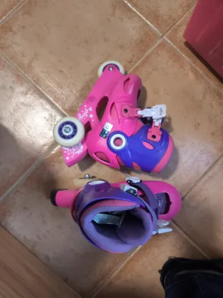 Patines Decathlon Talla 26-28 Rosa