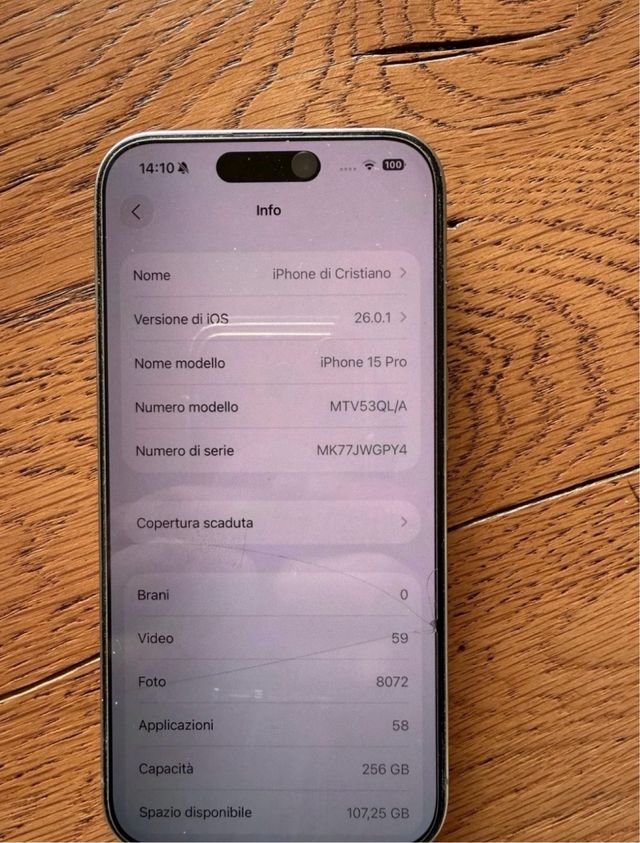 iPhone 15 pro 256 gb