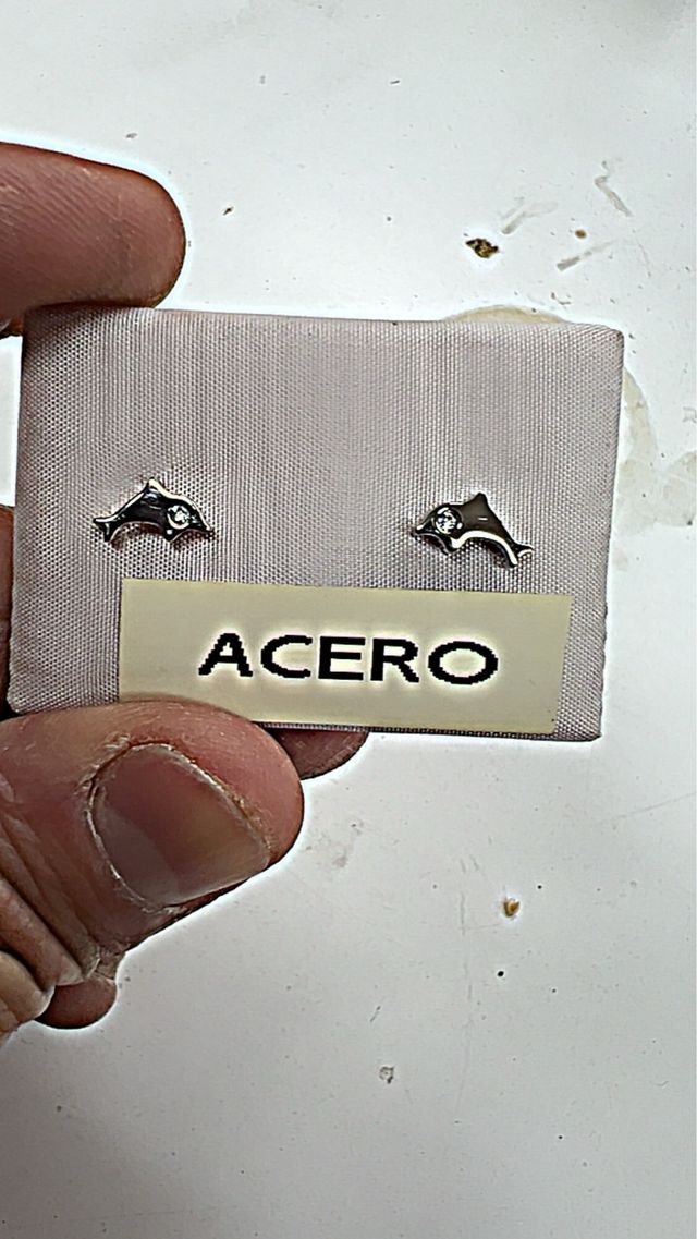 Brincos Delfín Aço