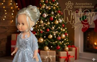 Conjunto Joyas Nancy Perlas Plata