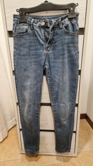 Jeans skinny vita alta taglia S