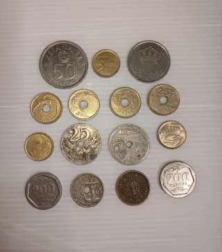 Lote 15 Monedas Españolas Siglo XX