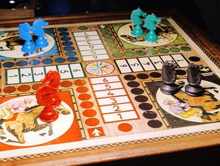 Scacchiera Petits Chevaux Jeux de l'OIE Tris 1960