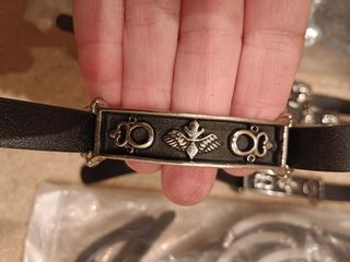 LOTE 28 PULSERAS CUERO+ACERO