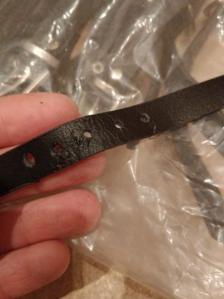 LOTE 28 PULSERAS CUERO+ACERO