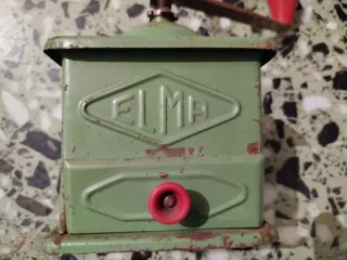 Molinillo de café ELMA antiguo verde