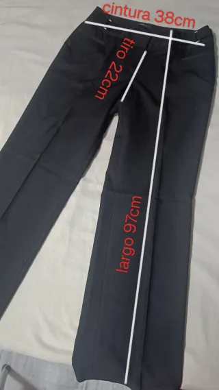 Pantalón de vestir negro mujer