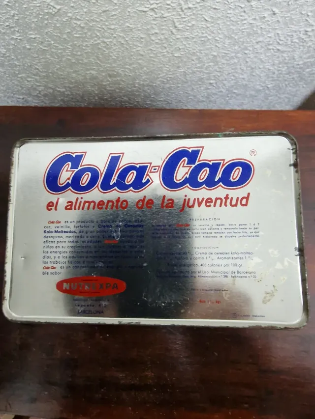 4 Latas Vintage Cola-Cao Anni '70