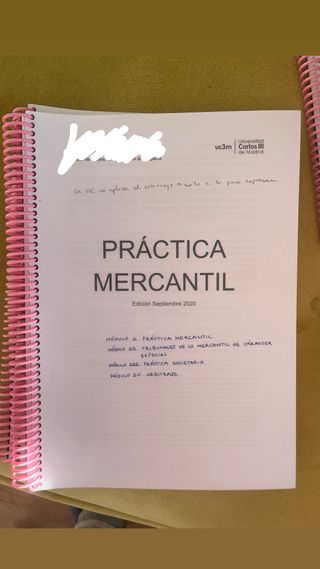 Apuntes Practica Mercantil Master Abogacia UC3M