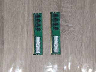 2 Memoria RAM Crucial 1GB DDR3