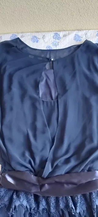 Vestido fiesta azul marino