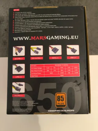 Mars Gaming MPII 650W Fuente Alimentación