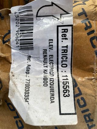 Elevalunas eléctrico izquierdo Renault Kangoo