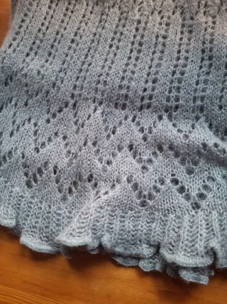 Conjunto bufanda y guantes Cortefiel gris