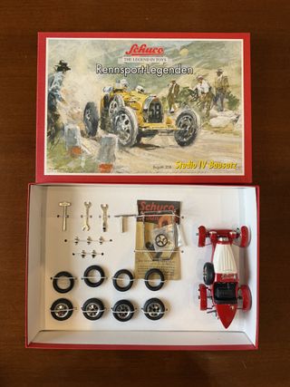 Schuco Studio IV Bausatz Rennsport-Legenden Bugatt