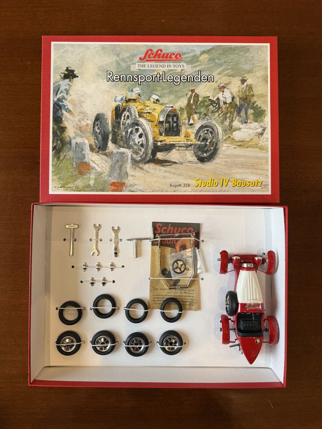 Schuco Studio IV Bausatz Rennsport-Legenden Bugatt