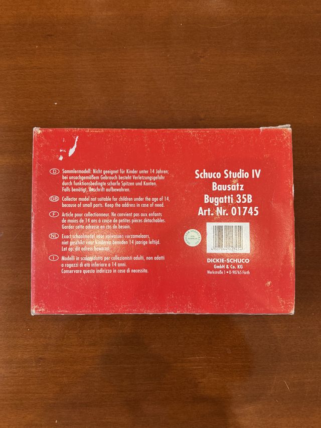 Schuco Studio IV Bausatz Rennsport-Legenden Bugatt