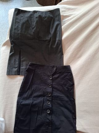 Lote 2 faldas rectas talla 38