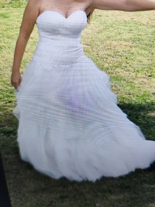 Vestido novia con corsé