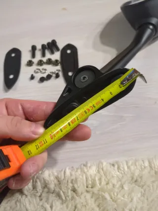 Espejos retrovisores moto negros