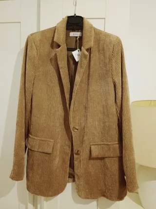 Completo giacca e pantaloni in velluto a coste