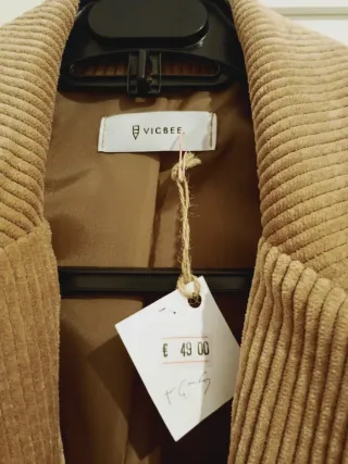 Completo giacca e pantaloni in velluto a coste