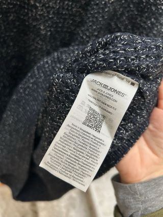 Maglione Jack & Jones Nero Taglia 6XL