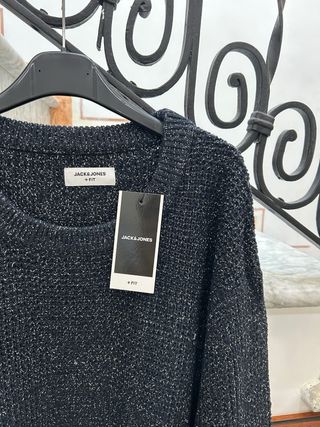 Maglione Jack & Jones Nero Taglia 6XL