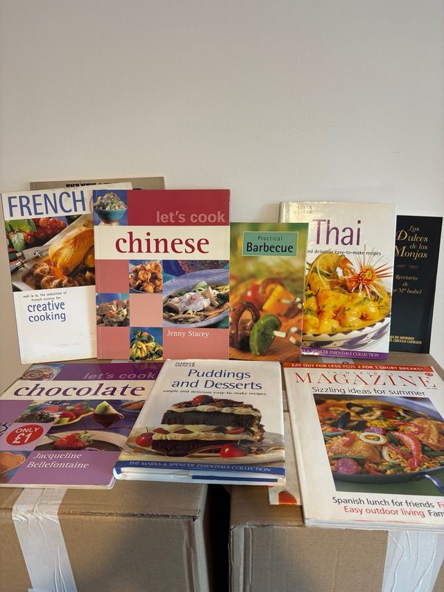 Lote libros de recetas en inglés
