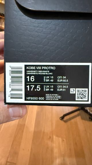 Kobe VIII Protro Rosse