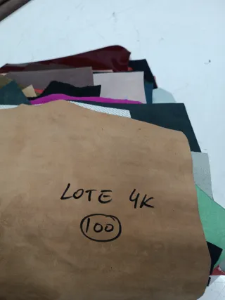 Lote retales cuero 4 kg