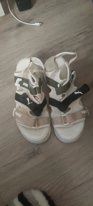 Sandalias Puma Verano Mujer Beige/Negro