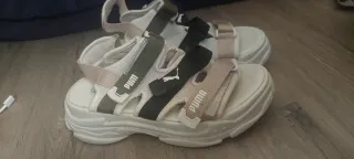 Sandalias Puma Verano Mujer Beige/Negro