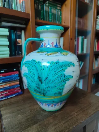 Jarra cerámica esmaltada Puente de Arzobispo