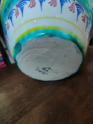 Jarra cerámica esmaltada Puente de Arzobispo