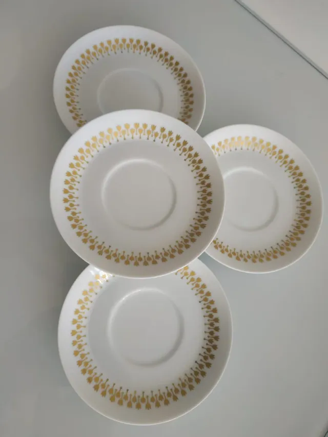 Piatti Rosenthal in Porcellana Dorata - Set di 4