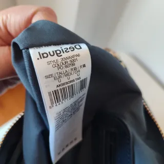 Bolso Desigual Azul Gris Serpiente