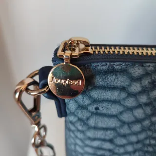 Bolso Desigual Azul Gris Serpiente