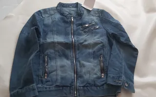 Cazadora vaquera hombre azul