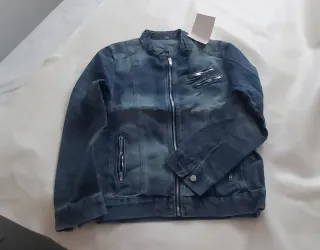 Cazadora vaquera hombre azul