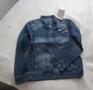 Cazadora vaquera hombre azul