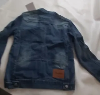 Cazadora vaquera hombre azul