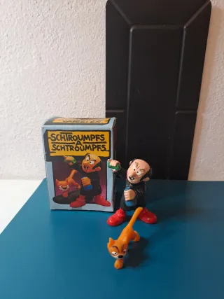 Puffi - Personaggio e scatola smurf