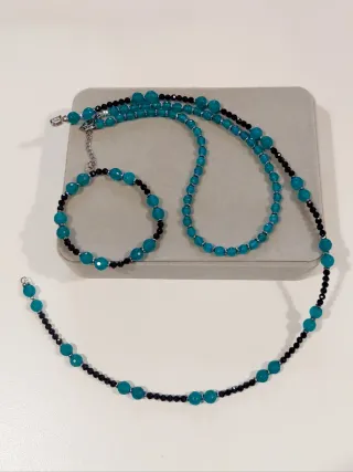 Collana con pietre naturali di Giada Ghiaccio