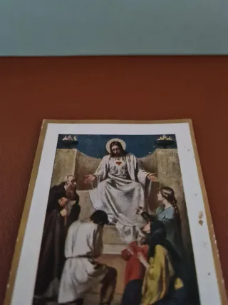 Estampa cromolitográfica religiosa